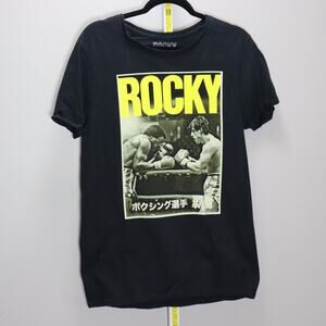 Rocky Vintage Style Boxing Movie Graphic‎ T-Shirt Black Size M